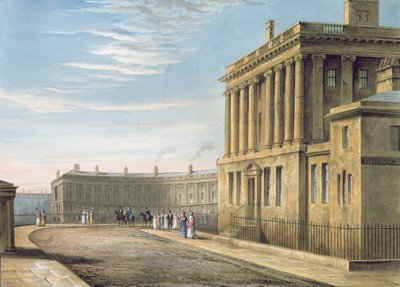 Der Royal Crescent, Bath 1820 von David Cox
